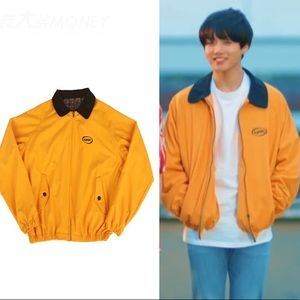 Yellow Bomber Jacket as seen on BTS Jungkook